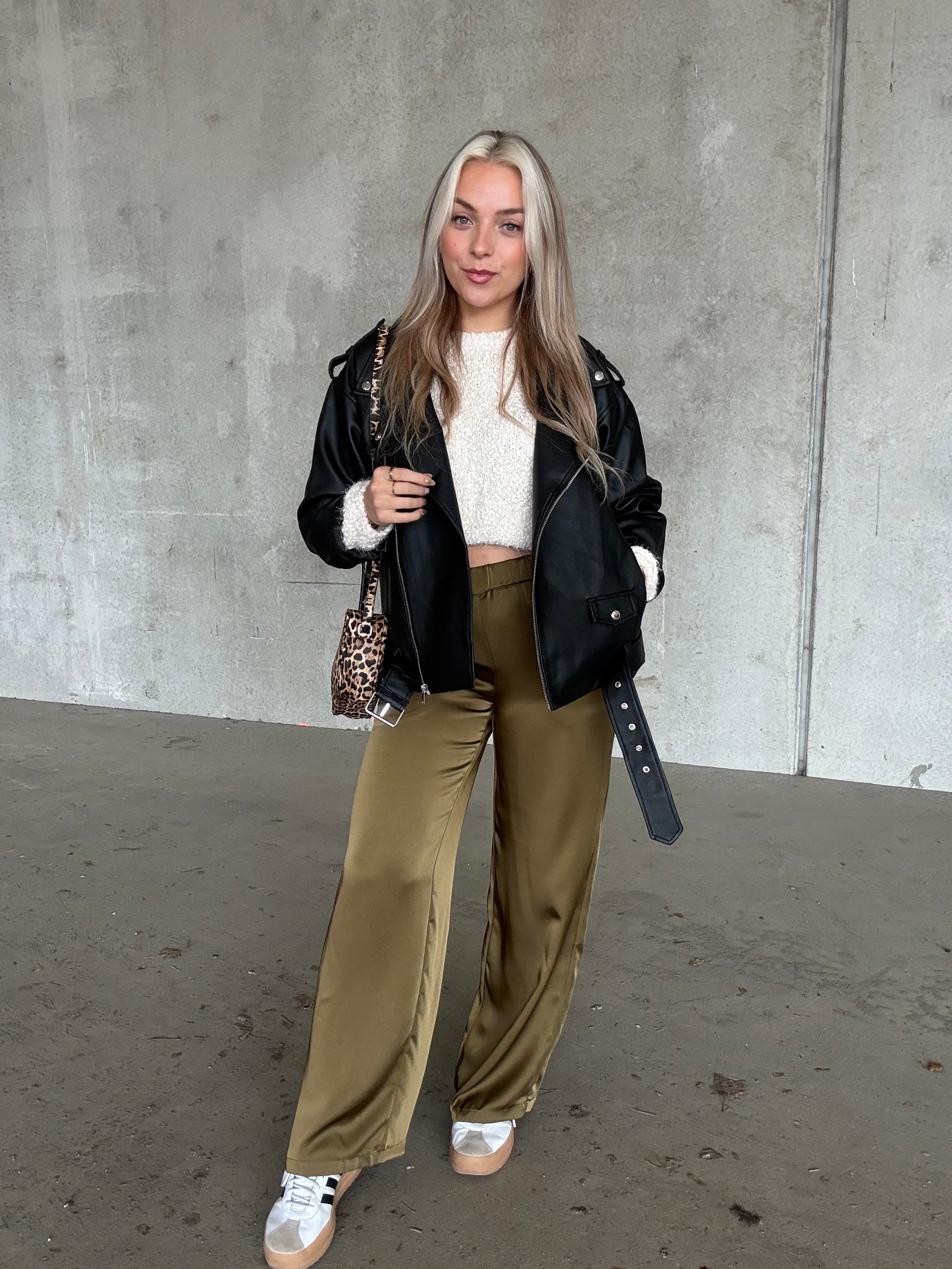 PCRONJA Trousers - Military Olive